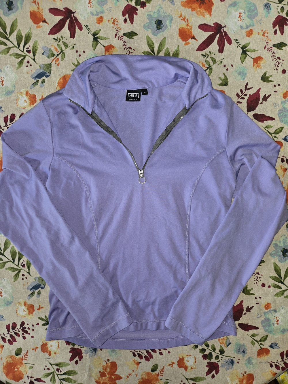 NILS Lavender Half-Zip Turtleneck Pullover